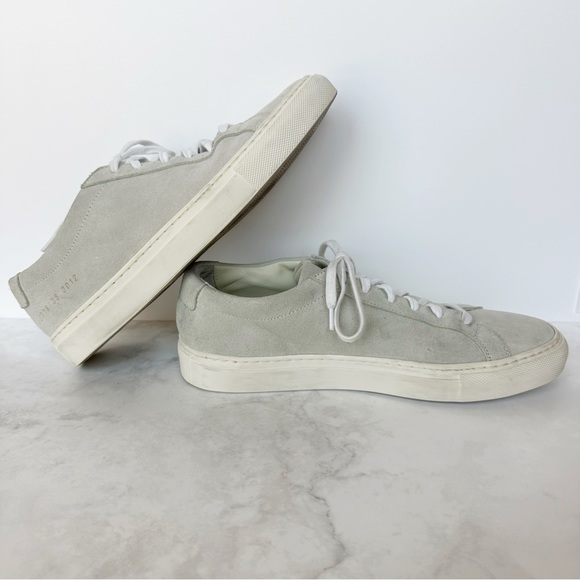 Common Projects Suede Achilles Sneaker in Grey 38 - Picture 3 of 8